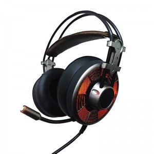 50 mm driver over øre-spil headset 7.1 med omgivende lyd til PS4, PC, XBOX ONE